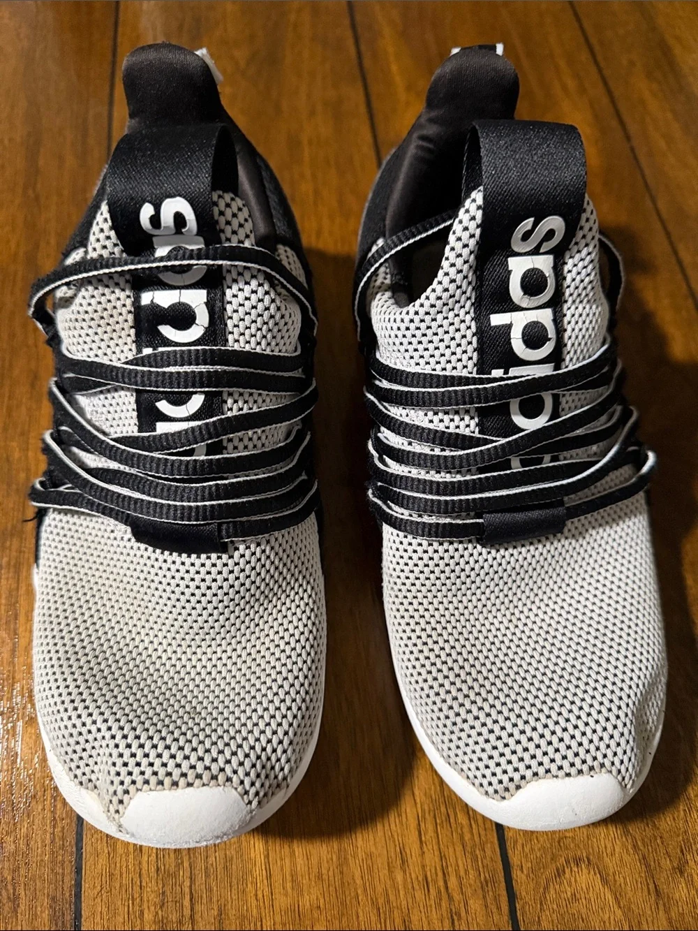 adidas Black & White Knit Runner Sneakers